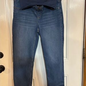Time and Tru Navy Skinny Stretch Maternity Jeans